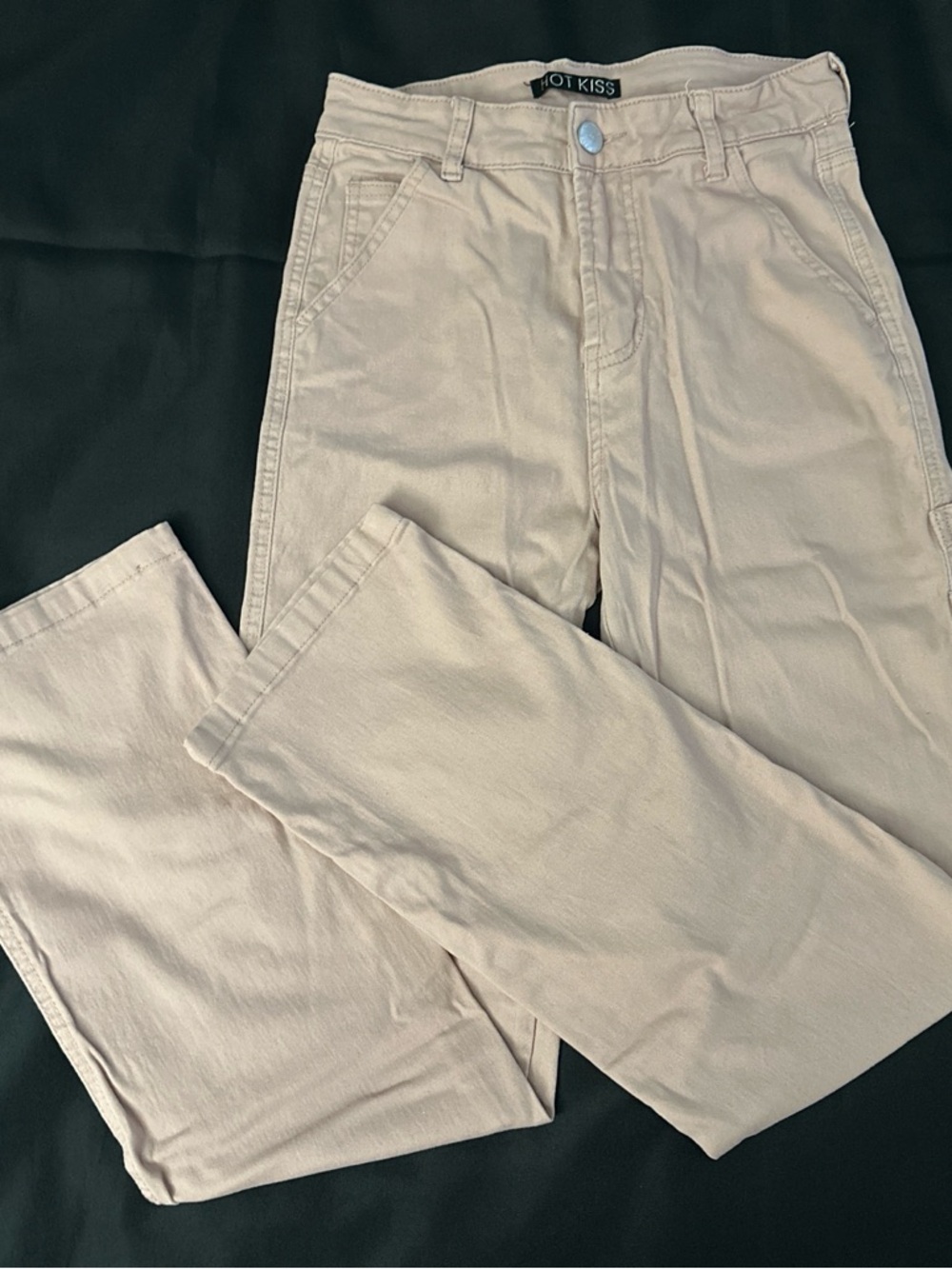 relaxed straight leg cargo pants juniors size 3 baby pink